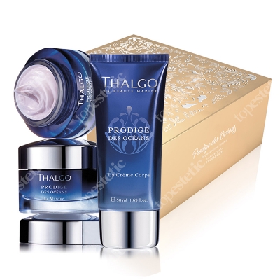Thalgo Prodige Des Oceans Gift Box 2018 ZESTAW Krem odmładzająco-regenerujący 50 ml + Intensywna maska 50 ml + Delikatny krem-balsam do ciała 50 ml