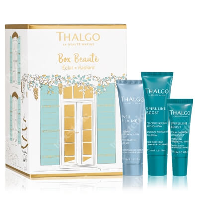 Thalgo Radiance Discovery ZESTAW Krem złuszczający z korundem 30 ml + Energetyzujący żel - krem 30 ml + Serum energetyzująco - dotleniające 10 ml