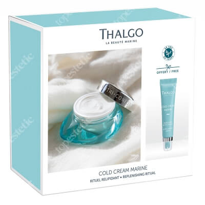 Thalgo Replenishing Ritual ZESTAW Lekki krem odżywczy 50 ml + Balsam do ust o bogatej konsystencji 15 ml