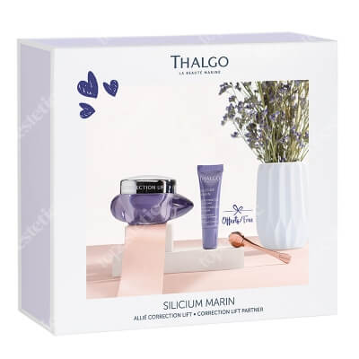 Thalgo Silicium Marin ZESTAW Krem na dzień 50 ml + Krem na okolice oczu 10 ml + Rolka do masażu okolic oczu 1 szt