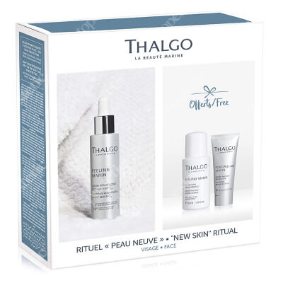 Thalgo Skin Ritual Face ZESTAW Wodna esencja mikro-peelingująca 50 ml + Balsam łagodząco-naprawczy 15 ml + Serum wygładzające 30 ml