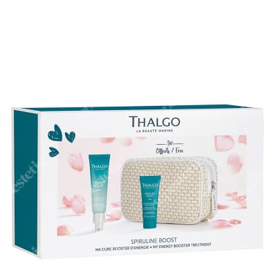 Thalgo Spiruline Boost ZESTAW Serum 30 ml + Żel - krem 15 ml + Kosmetyczka 1 szt