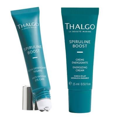 Thalgo Spiruline Boost ZESTAW Wygładzający koncentrat pod oczy 15 ml + Energetyzujący krem 15 ml