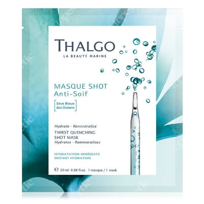 Thalgo Thirst - Quenching Shot Mask Nawilżająco-remineralizująca maska w płachcie 20 ml