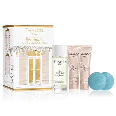 Thalgo Well Being Care Discovery ZESTAW Odżywczy olejek monoi 50 ml + Żel pod prysznic 30 ml + Mleczko do ciała 30 ml + Pastylki do kąpieli 2 x 25g