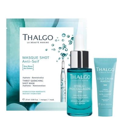 Thalgo Wrinkle Correcting Set ZESTAW Serum korygujące zmarszczki na okolice oczu 15 ml + Maska w płachcie 20 ml + Krem odżywczy 15 ml