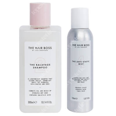 The Hair Boss Balayage Shampoo + Anti Static Mist ZESTAW Szampon do włosów z balejażem 300 ml + Spray antystatyczny 150 ml