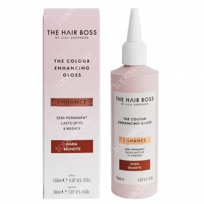 The Hair Boss Colour Enhancing Gloss Warm Brunette Rozświetlacz podkreślający ciepły odcień ciemnych włosów 150 ml