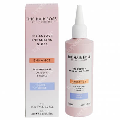 The Hair Boss Colour Enhancing Gloss White Blonde Rozświetlacz podkreślający chłodny odcień blondu 150 ml