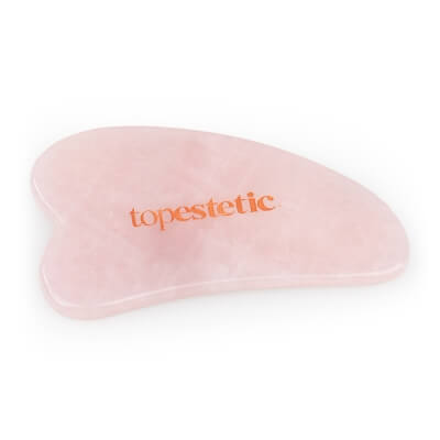 Topestetic (R) Płytka do Masażu Twarzy Gua Sha Topestetic Wykonana z kwarcu różowego 1 szt