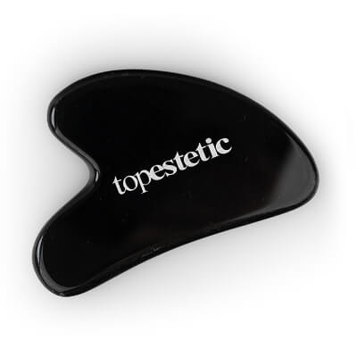Topestetic (R) Płytka do Masażu Twarzy Gua Sha Topestetic Wykonana z obsydianu 1 szt