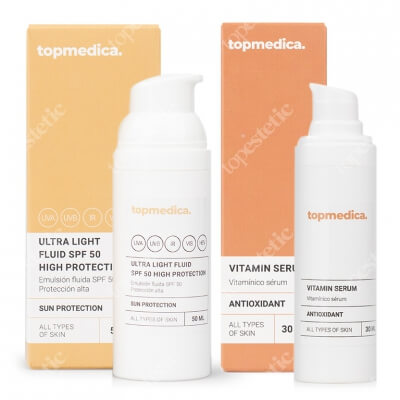 topmedica Antyoksydacja i Fotoprotekcja ZESTAW Serum rewitalizujące 30 ml + Ultra lekki fluid 50 ml