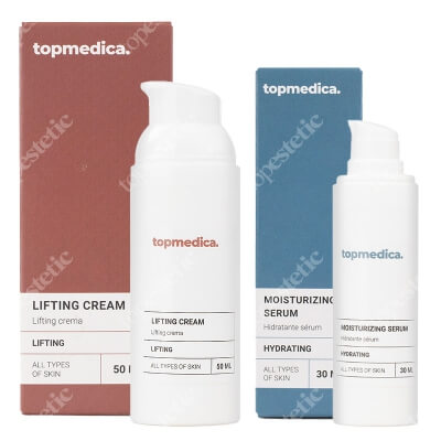 topmedica Nawilżenie i Ujędrnienie ZESTAW Serum nawilżające 30 ml + Krem liftingujący 50 ml