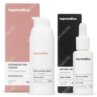 topmedica Stymulacja i Odbudowa ZESTAW Serum z retinolem 30 ml + Krem regenerujący 50 ml