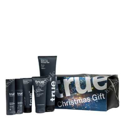 True Christmas Gift Premium ZESTAW Krem na dzień 50 ml + Krem na noc 50 ml + Żel do mycia twarzy 200 ml + Krem do dłoni 75 ml + Żel pod prysznic 250 ml + Kosmetyczka 1 szt