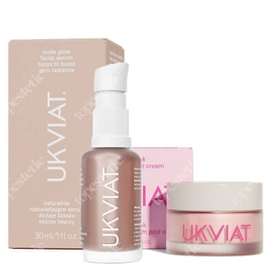 Ukviat GlowSet ZESTAW Rozświetlający krem pod oczy 15 ml + Dodaje blasku skórze twarzy 30 ml