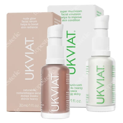 Ukviat SuperGlow Set ZESTAW Dodaje blasku skórze twarzy 30 ml + Emulsja do twarzy - poprawia kondycje skóry 30 ml