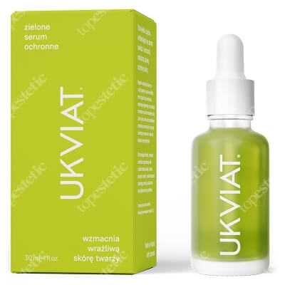 Ukviat Zielone Serum Ochronne Wzmacnia wrażliwą skórę twarzy 30 ml