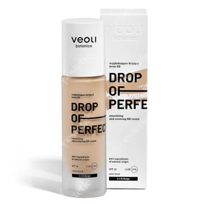 Veoli Botanica Drop of Perfection Wygładzająco-kryjący krem BB o lekkiej formule z kwasem hialuronowym (kolor Beige 2.5 N) 30 ml