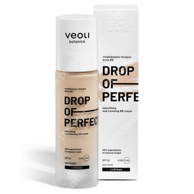 Veoli Botanica Drop of Perfection Wygładzająco-kryjący krem BB o lekkiej formule z kwasem hialuronowym (kolor Ivory 1.5 N) 30 ml