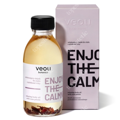 Veoli Botanica Enjoy The Calmness Relaksujący olejek do ciała z płatkami róży 150 ml