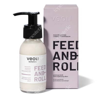 Veoli Botanica Feed And Roll Maseczka gommage z efektem rozświetlającym 90 ml