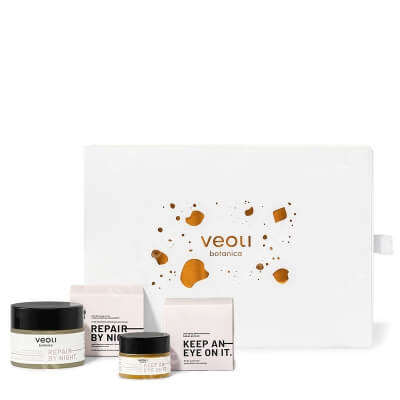 Veoli Botanica Goodnight Skin ZESTAW Krem do twarzy na noc z ochroną lipidową „Second Skin” 60 ml + Skoncentrowany balsam pod oczy 15 ml