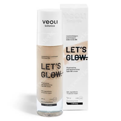 Veoli Botanica Let's Glow Rozświetlająco-nawilżający lekki krem BB (1.5 Kolor Ivory) 30 ml