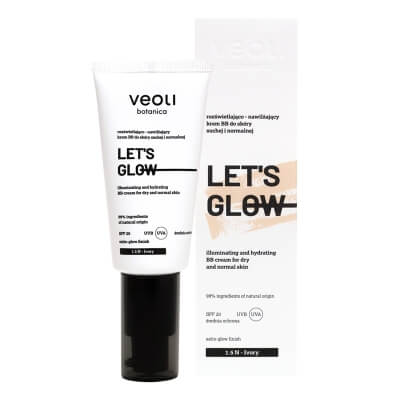 Veoli Botanica Let's Glow Rozświetlająco-nawilżający lekki krem BB (1.5 Kolor Ivory) 30 ml