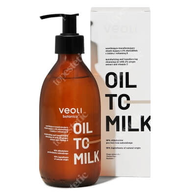 Veoli Botanica Oil to Milk Nawilżająco - transformujący olejek myjący z 2% ekstraktem z imbiru i witaminą E 290 ml