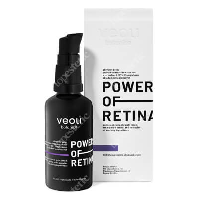 Veoli Botanica Power of Retinal Aktywny krem przeciwzmarszczkowy na noc z retinalem 0,075% 40 ml