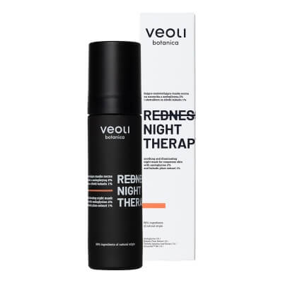 Veoli Botanica Redness Night Therapy Kojąco-rozświetlająca maska nocna na naczynka 50 ml