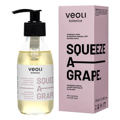 Veoli Botanica Squeeze a Grape Emulgujący olejek do zmywania makijażu dla skóry suchej 150 ml