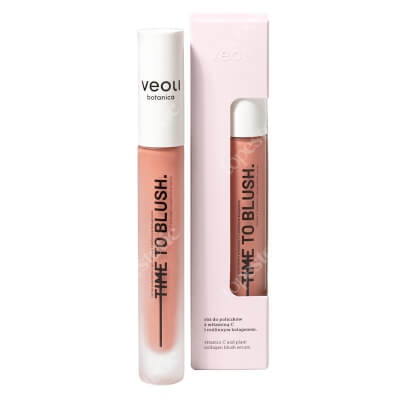 Veoli Botanica Time to Blush Kremowy róż do policzków z witaminą C i roślinnym kolagenem 10 ml