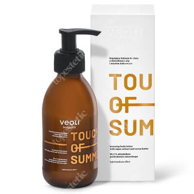 Veoli Botanica Touch Of Summer Brązujący balsam do ciała z ekstraktem z alg i masłem kakaowym 195 ml