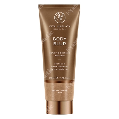 Vita Liberata Body Blur Instant HD Skin Finish Zmywalny make-up do ciała Medium / Moyen Latte 100 ml