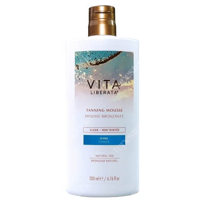 Vita Liberata Clear Tanning Mousse Pigment Free Wodna pianka samoopalająca bez pigmentu 200 ml ( kolor dark )
