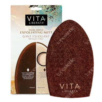 Vita Liberata Dual Sided Mix ZESTAW Dwustronna rękawica do aplikacji 1 szt + Dwustronna rękawica peelingująca 1 szt