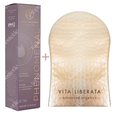 Vita Liberata PHenomenal 2-3 Week Tan + Tanning Mitt ZESTAW Pianka kolor Fair 125 ml + rękawiczka