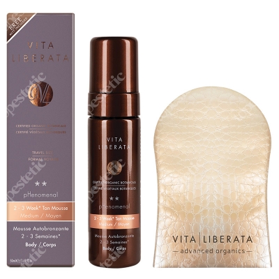 Vita Liberata Phenomenal Medium Mousse 50 ml & Mini Mitt ZESTAW Pianka kolor medium 50 ml + mini rękawiczka