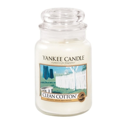 Yankee Candle Clean Cotton Słoik duży 623 g