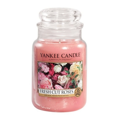 Yankee Candle Fresh Cut Roses Słoik duży 623 g