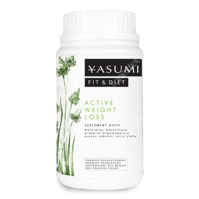Yasumi Active Weigh Loss Naturalny, błonnikowy preparat w formie suszu, wspomagający proces redukcji masy ciała 250g