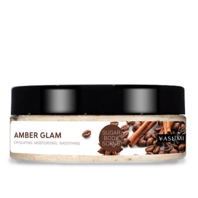 Yasumi Amber Glam Body Scrub Peeling do ciała o zapachu kawy i cynamonu 220 g