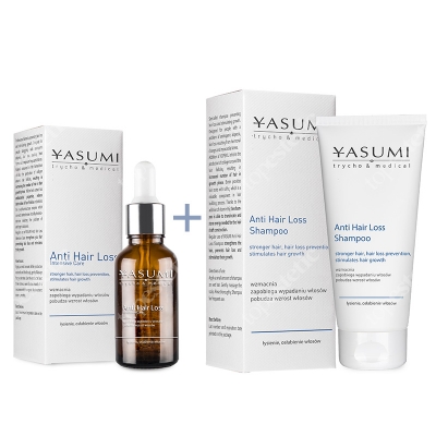 Yasumi Anti Hair Loss Shampoo + Serum Anti Hair Loss Intensive Care ZESTAW Szampon przeciw wypadaniu włosów 200 ml + Serum 30 ml