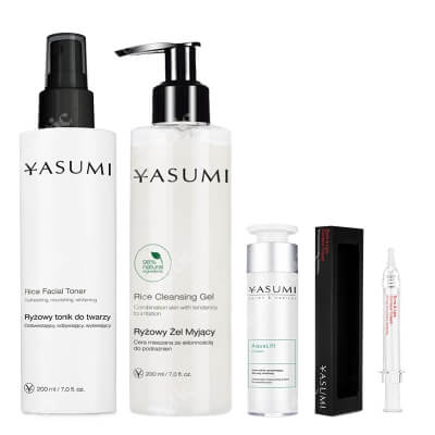 Yasumi AquaLift Day Care ZESTAW Żel 200 ml + Tonik 200 ml + Krem pod oczy 10 ml + Krem nawadniający 50 ml