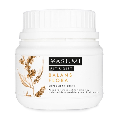 Yasumi Balans Flora Preparat wysokobłonnikowy, z dodatkiem pre- i probiotyków 158 g