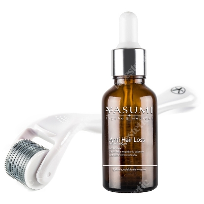 Yasumi Derma Roller 0,25 + Anti Hair Loss Intensive Care ZESTAW Roller o dł. 0,25 mm 1 szt. + Serum przeciw wypadaniu włosów 30 ml