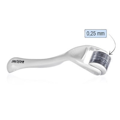 Yasumi Derma Roller Yasumi Titanium 0,25 Roller do twarzy z tytanowymi igłami o dł. 0,25 mm