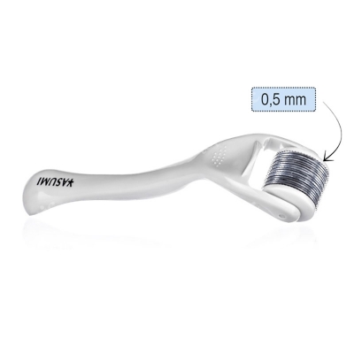 Yasumi Derma Roller Yasumi Titanium 0,5 Roller do twarzy z tytanowymi igłami o dł. 0,50 mm